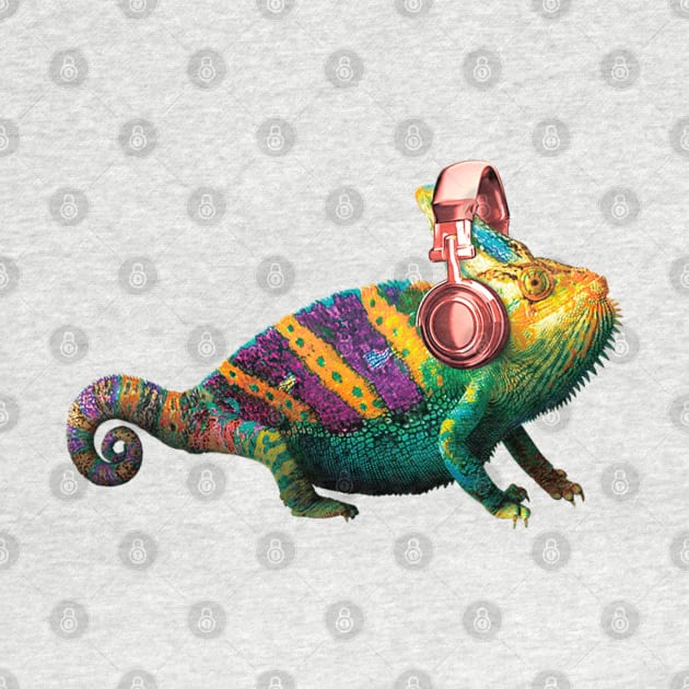 Funny Chameleon by Happy Art Designs